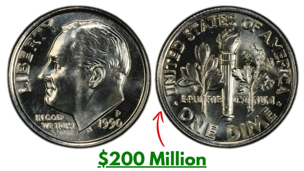 1990 Roosevelt Dime